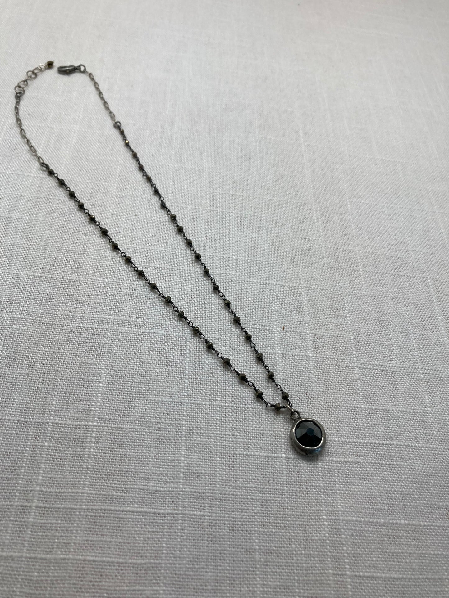 Jet Hematite Necklace
