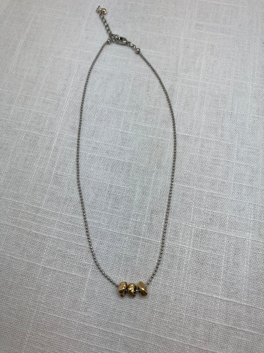 Mixed Metal Nugget Choker