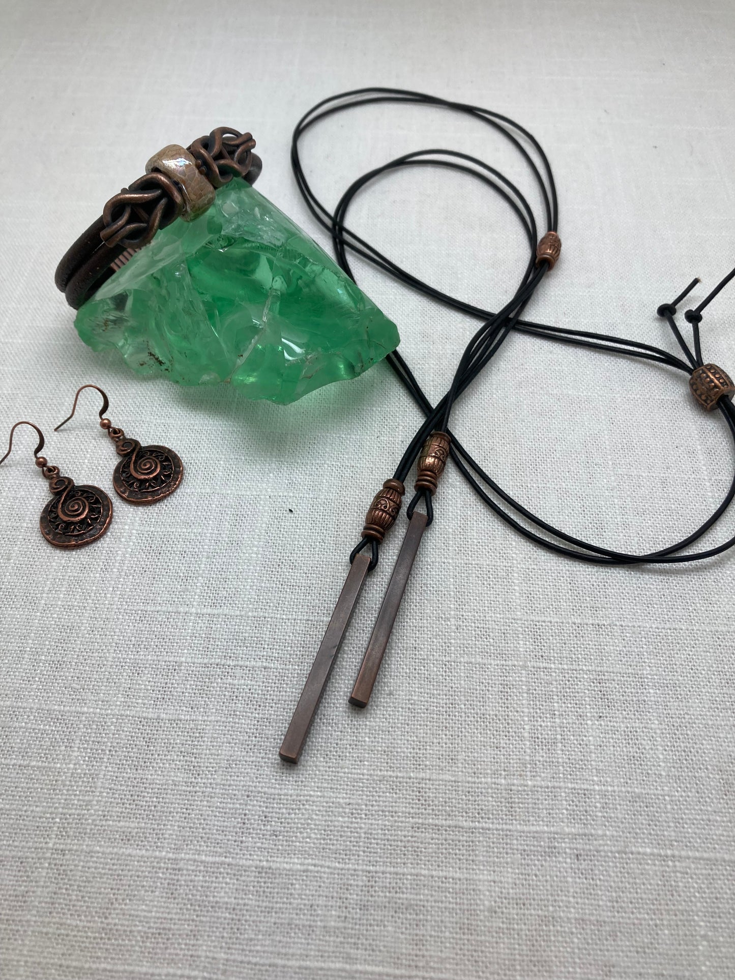 Simple spiral earrings