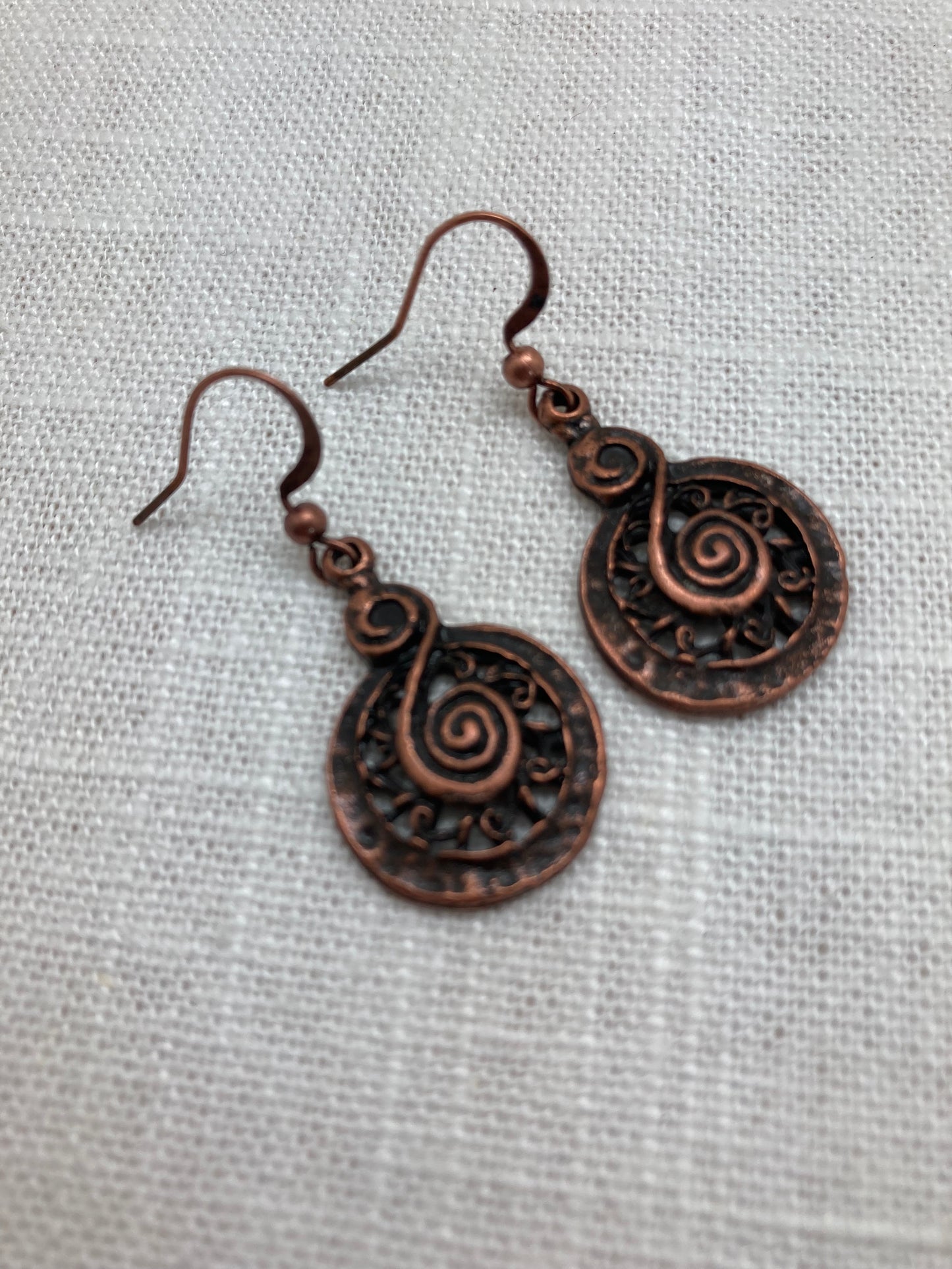 Simple spiral earrings