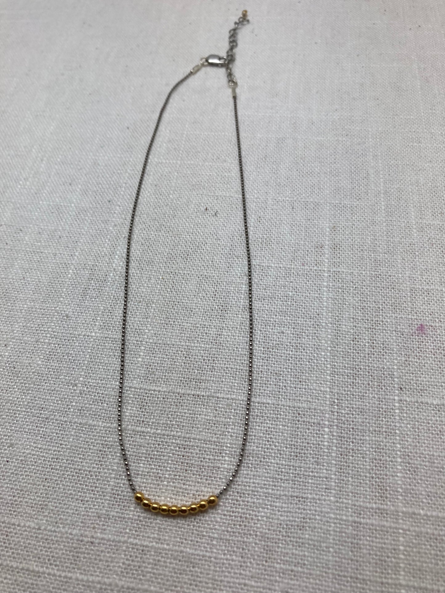 Silver Ball Chain Choker