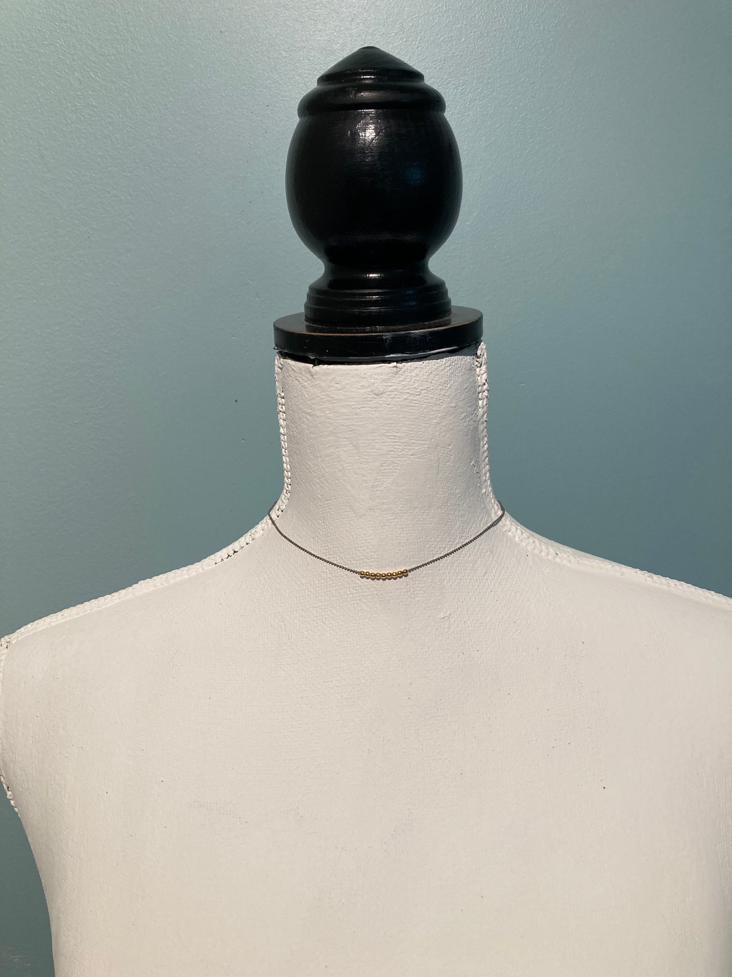 Silver Ball Chain Choker
