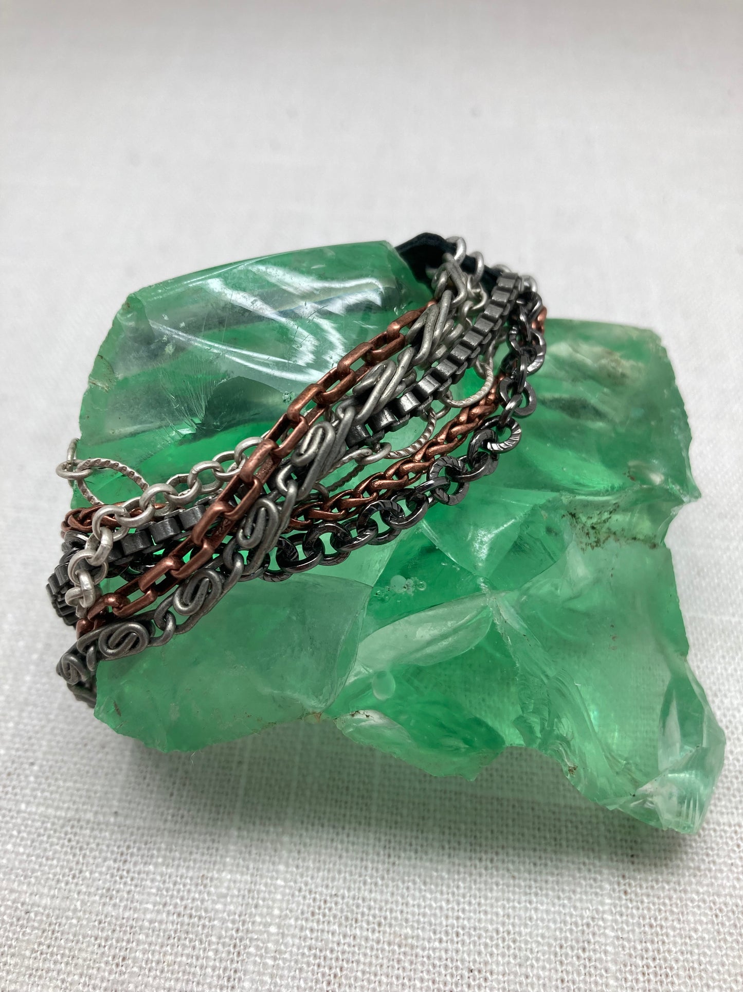 Leather Snap Destash Bracelet