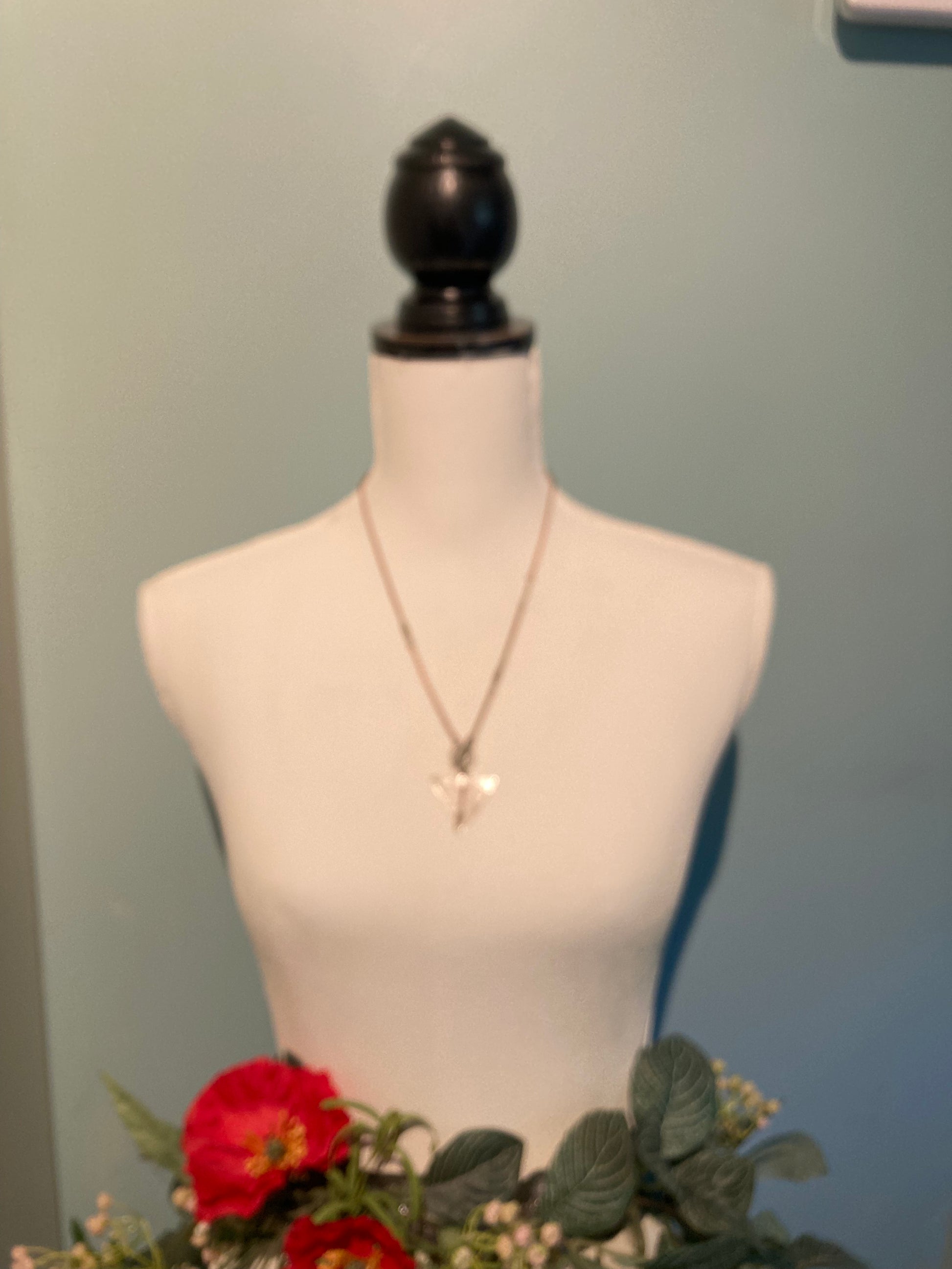 long geometric necklace