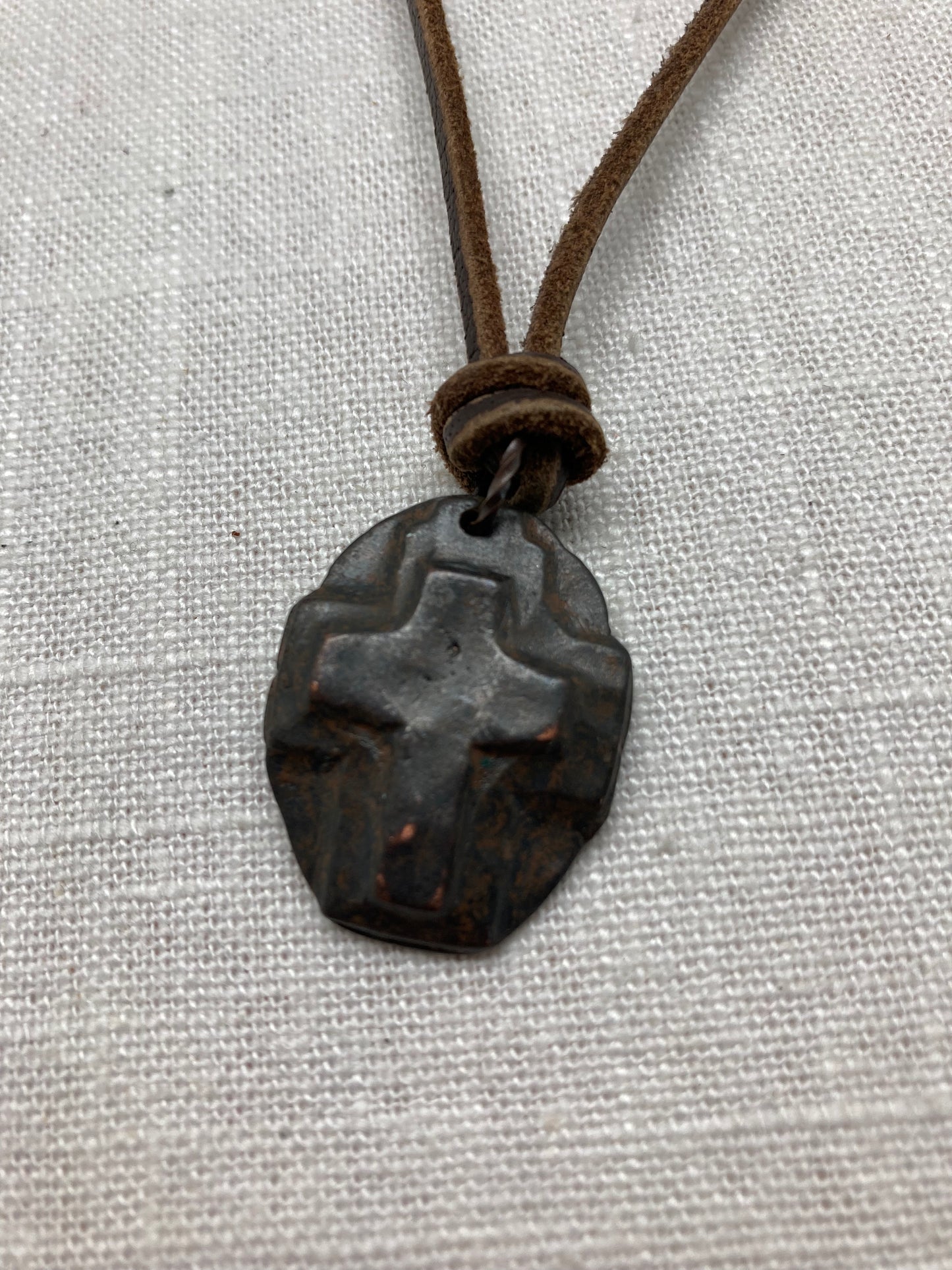 Oval Cross Necklace