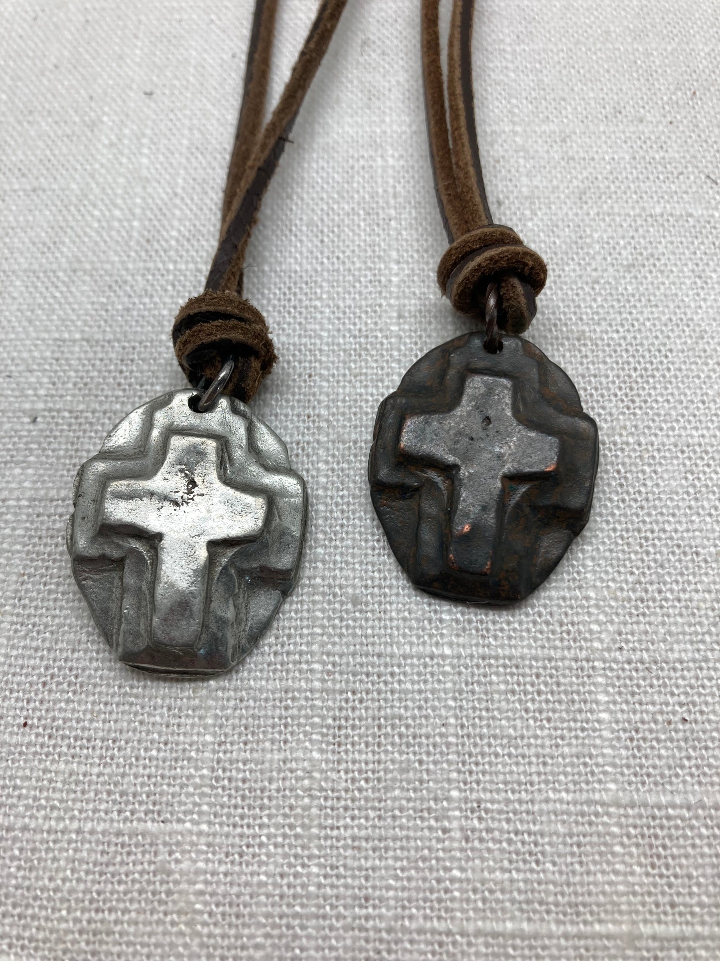 Oval Cross Necklace