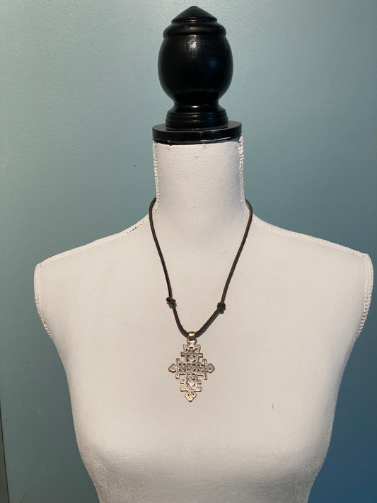 African Cross Necklace