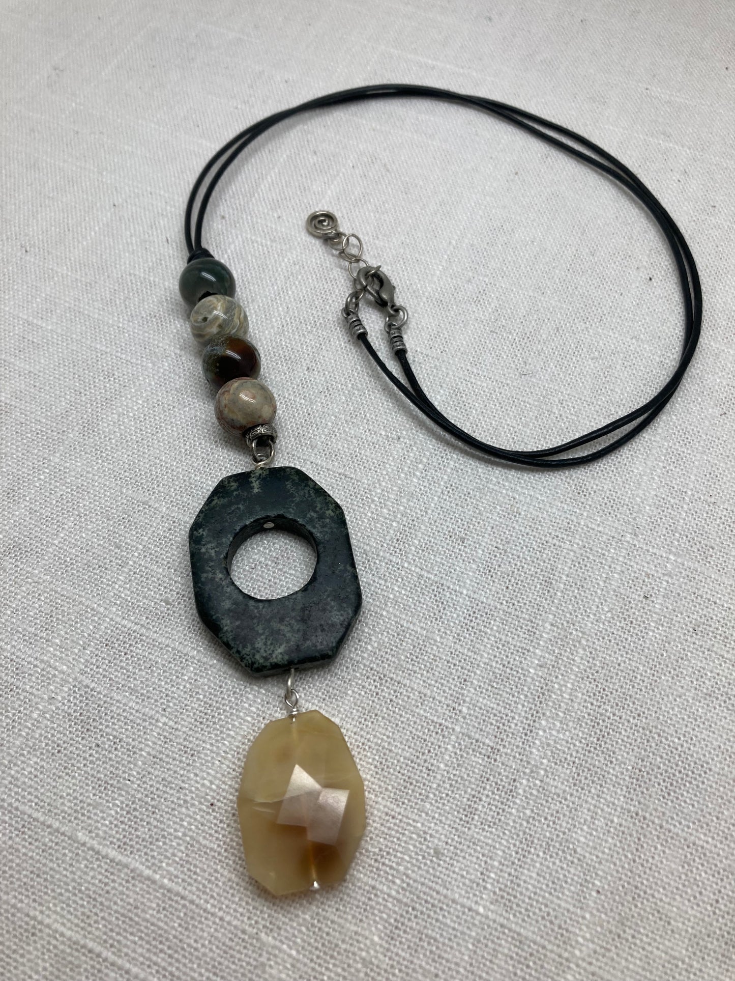 Agate and Citrine Necklace