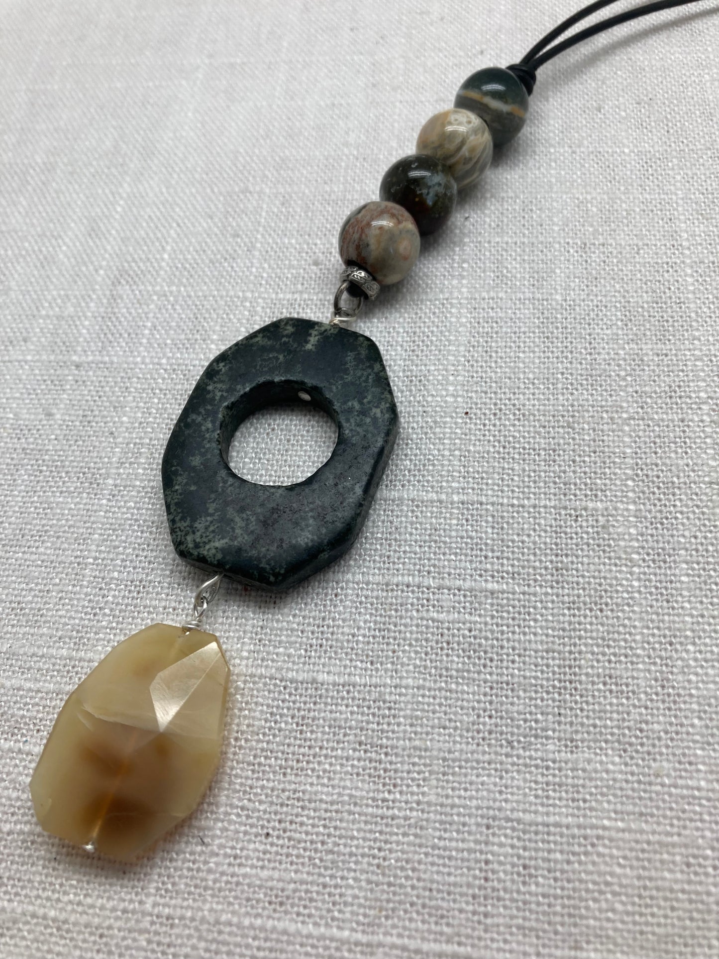 Agate and Citrine Necklace