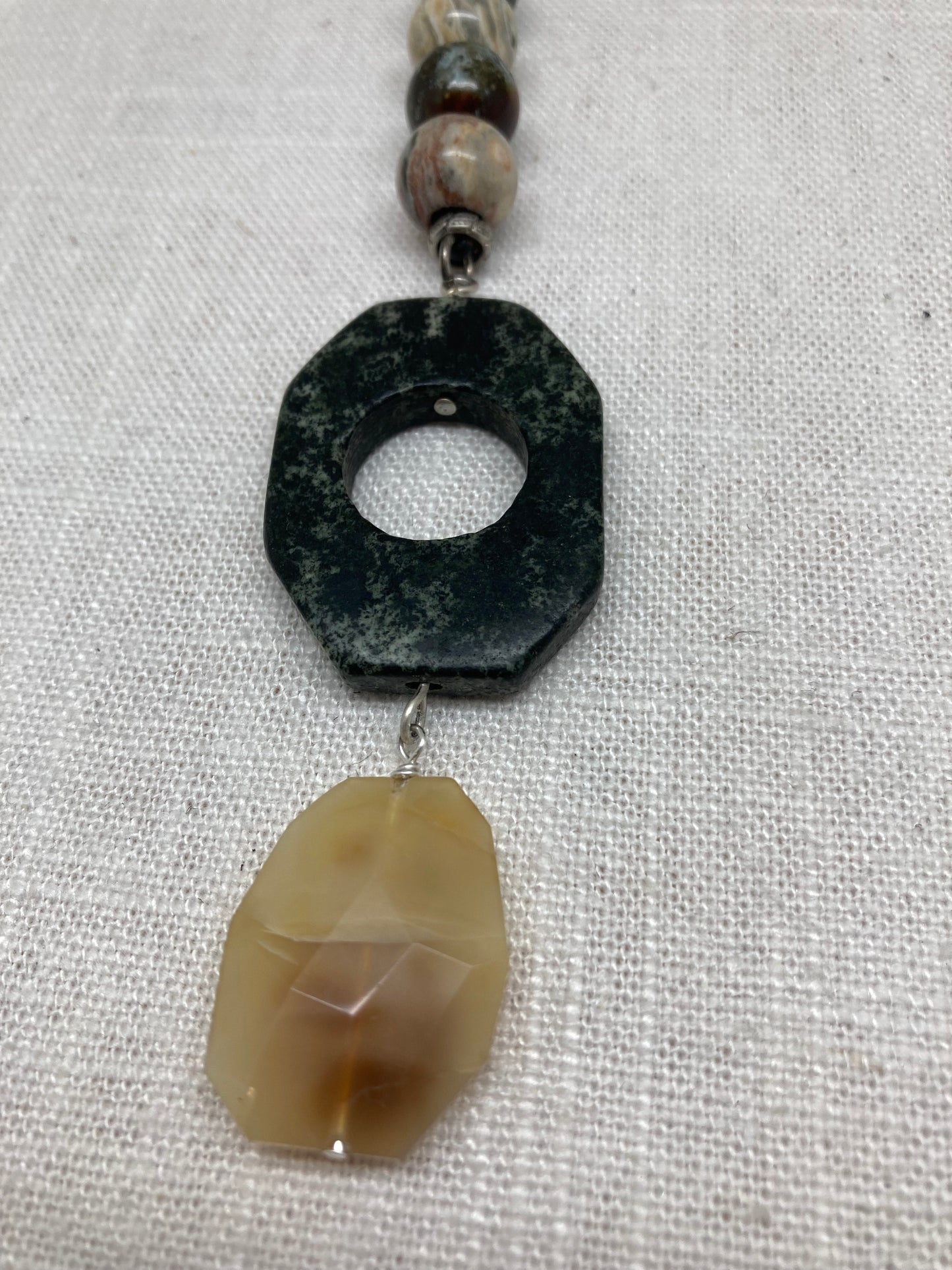 Agate and Citrine Necklace