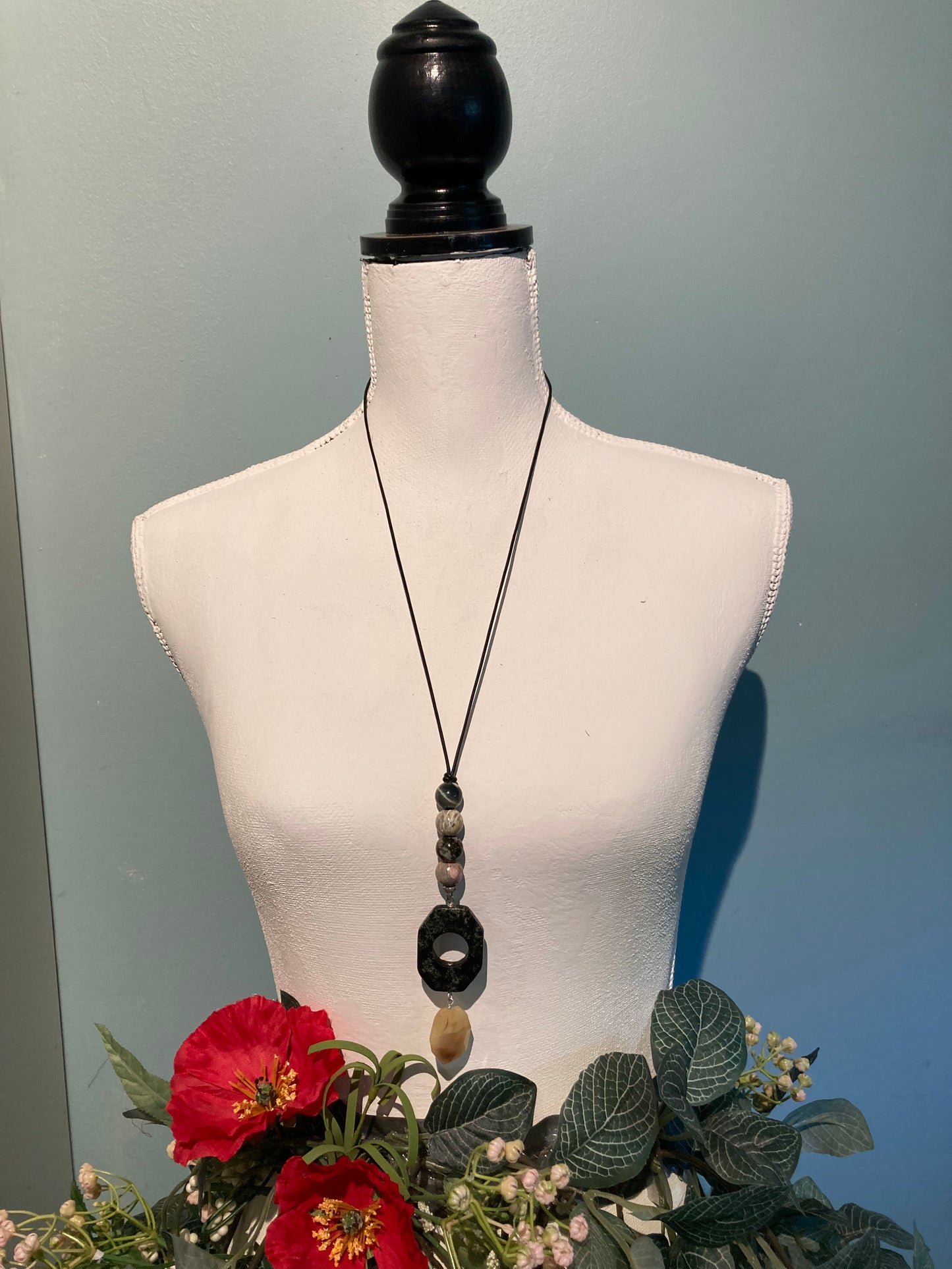 Agate and Citrine Necklace