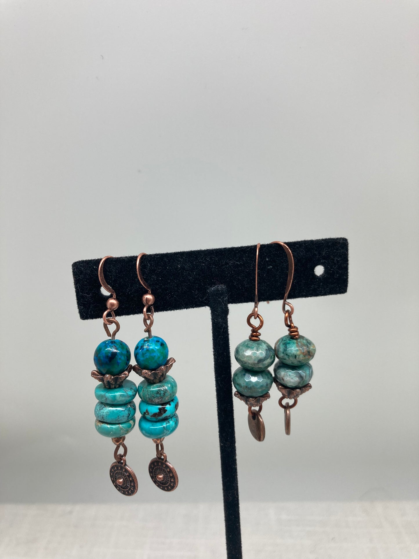 Stacked Gemstone Earrings