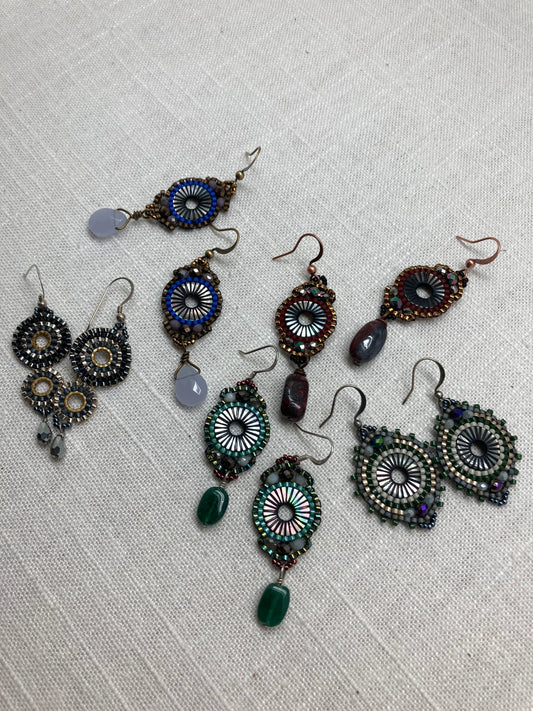Woven Circle Earrings