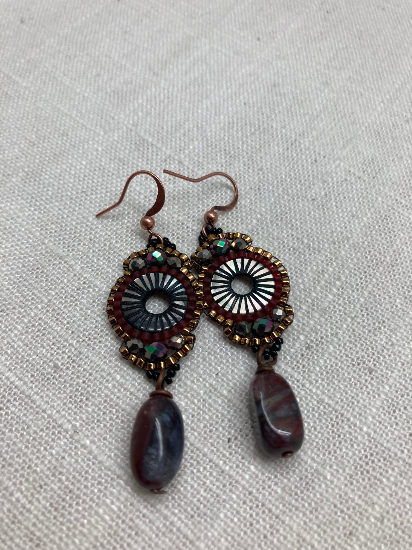 Woven Circle Earrings