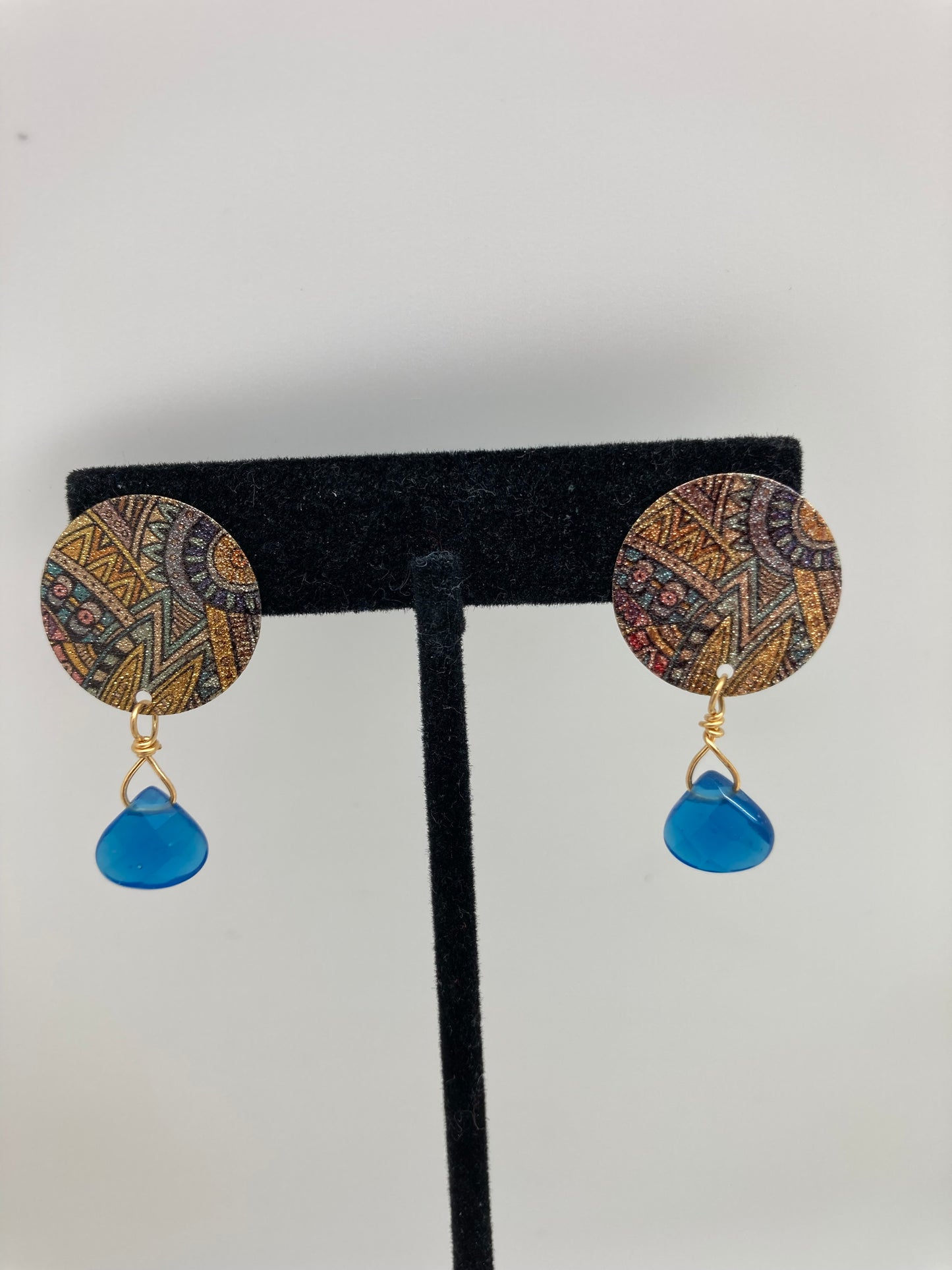 Blue Drop Earrings