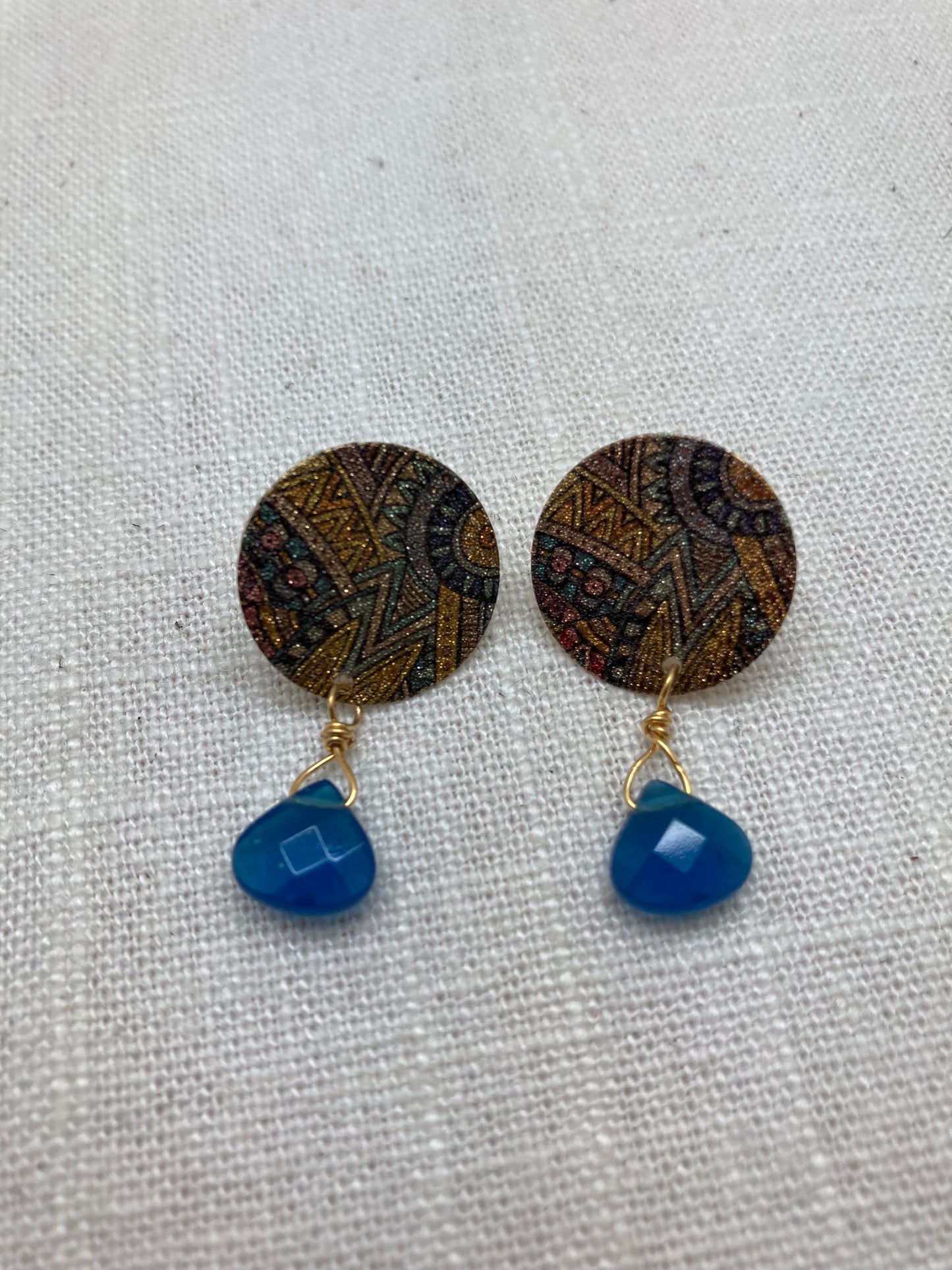 Blue Drop Earrings