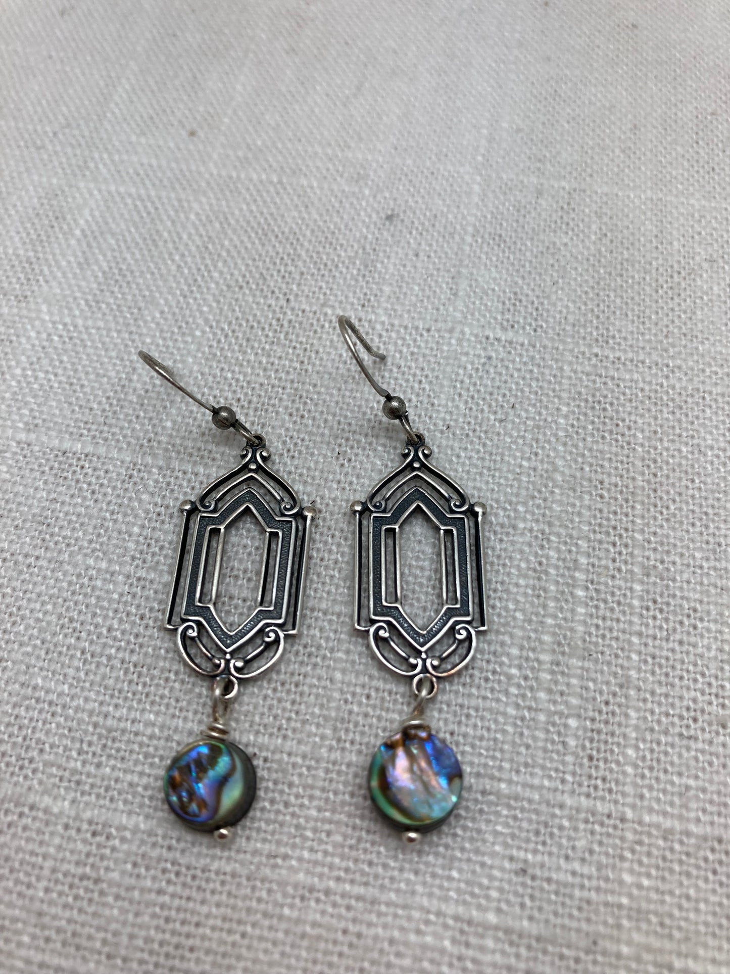 Abalone Deco Earrings