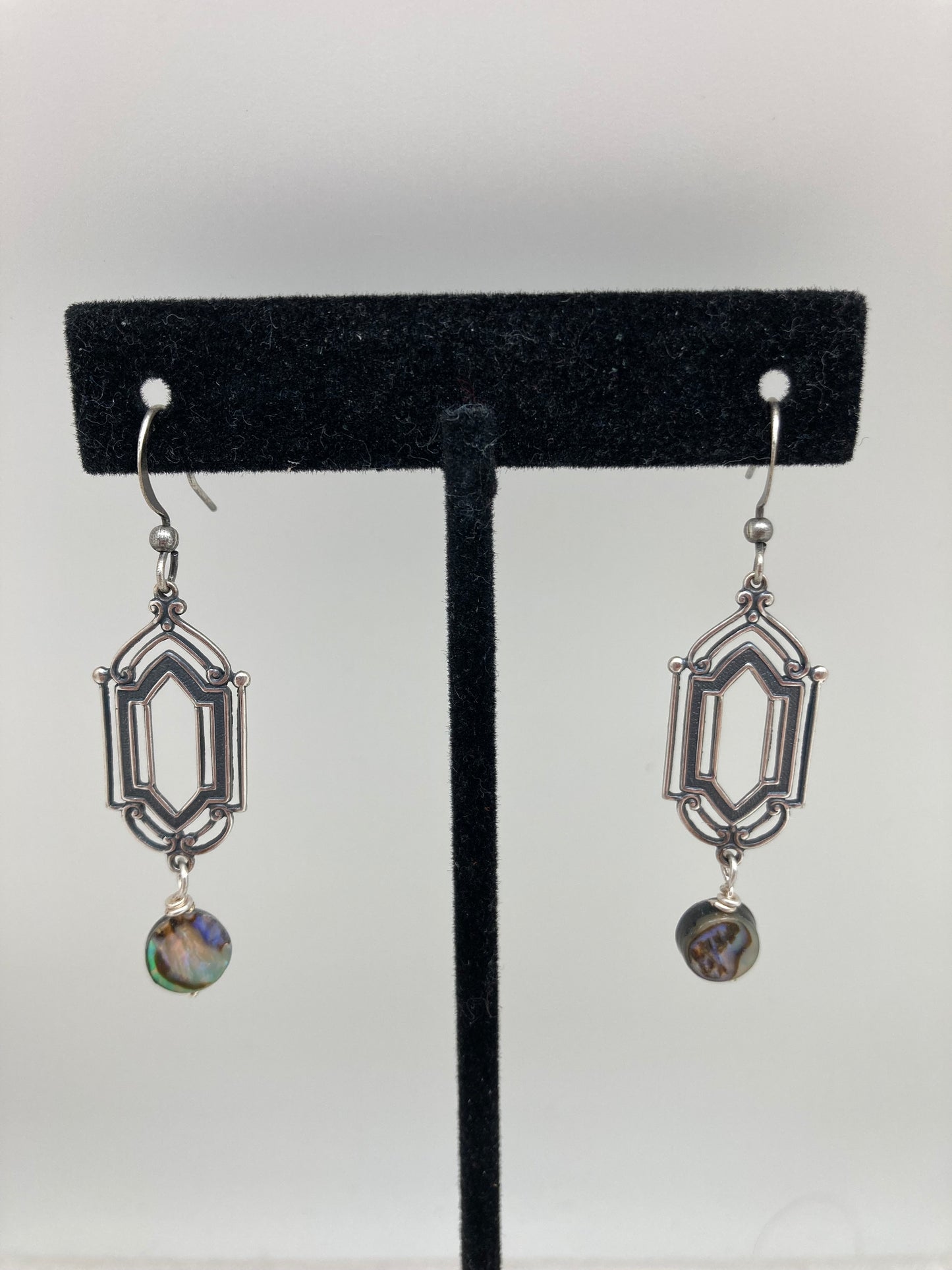 Abalone Deco Earrings