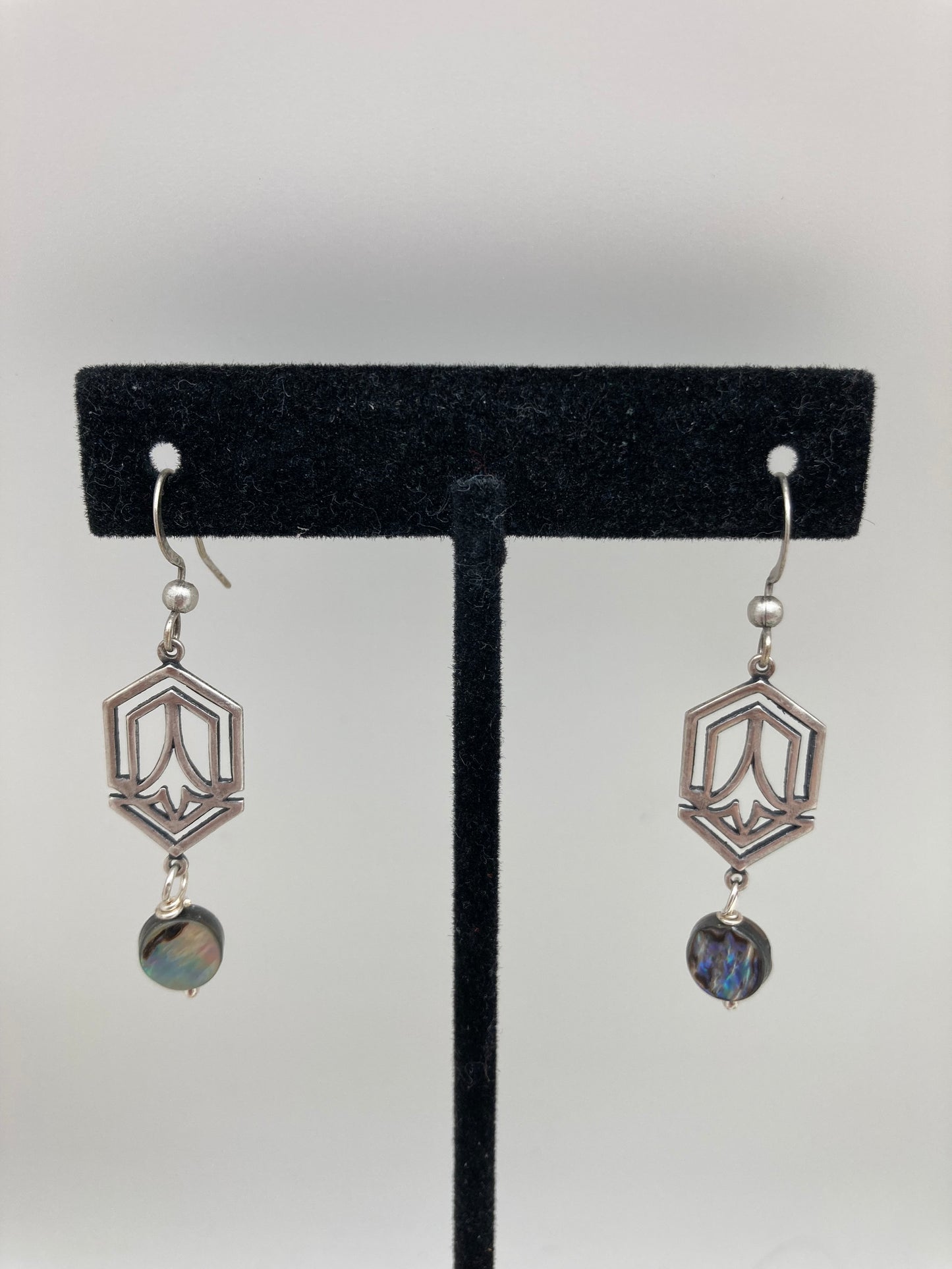 Abalone Deco Earrings