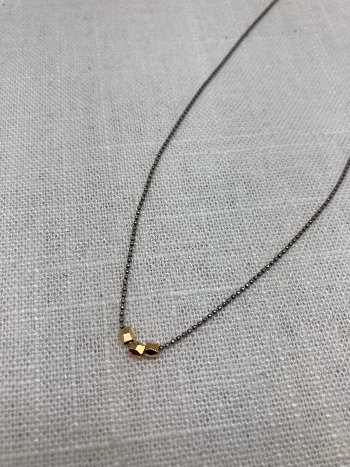 Silver Ball Chain Choker
