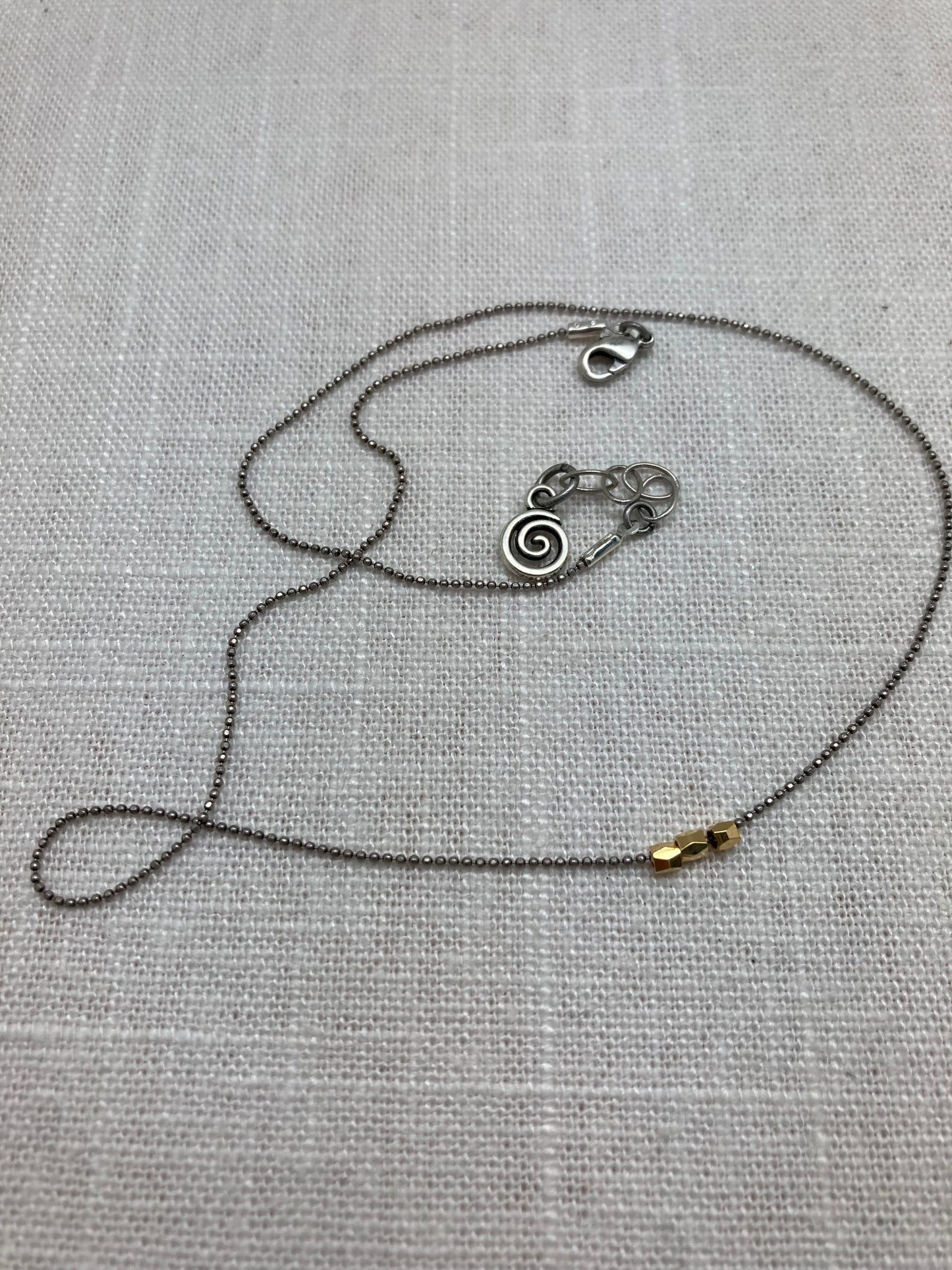 Silver Ball Chain Choker