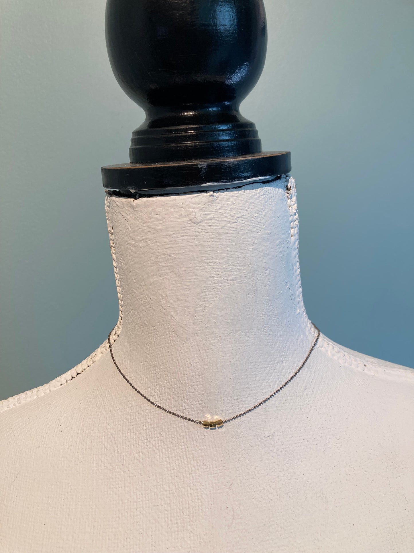 Silver Ball Chain Choker
