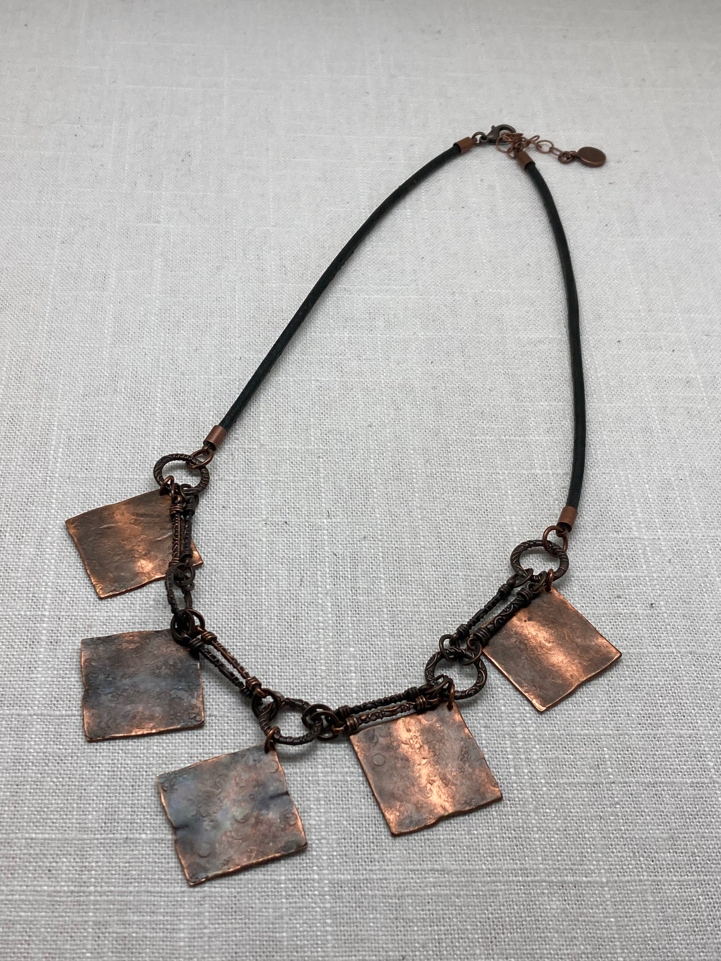 Copper Squares Necklace