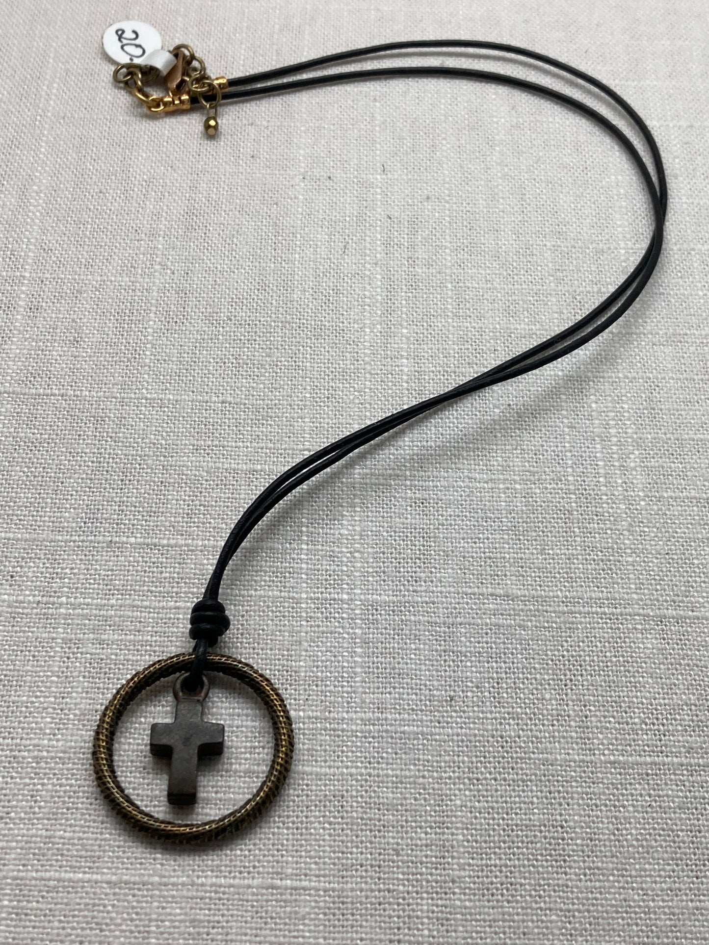 Rusty Cross Necklace