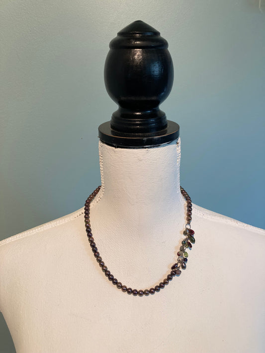 Purple Pearl Necklace