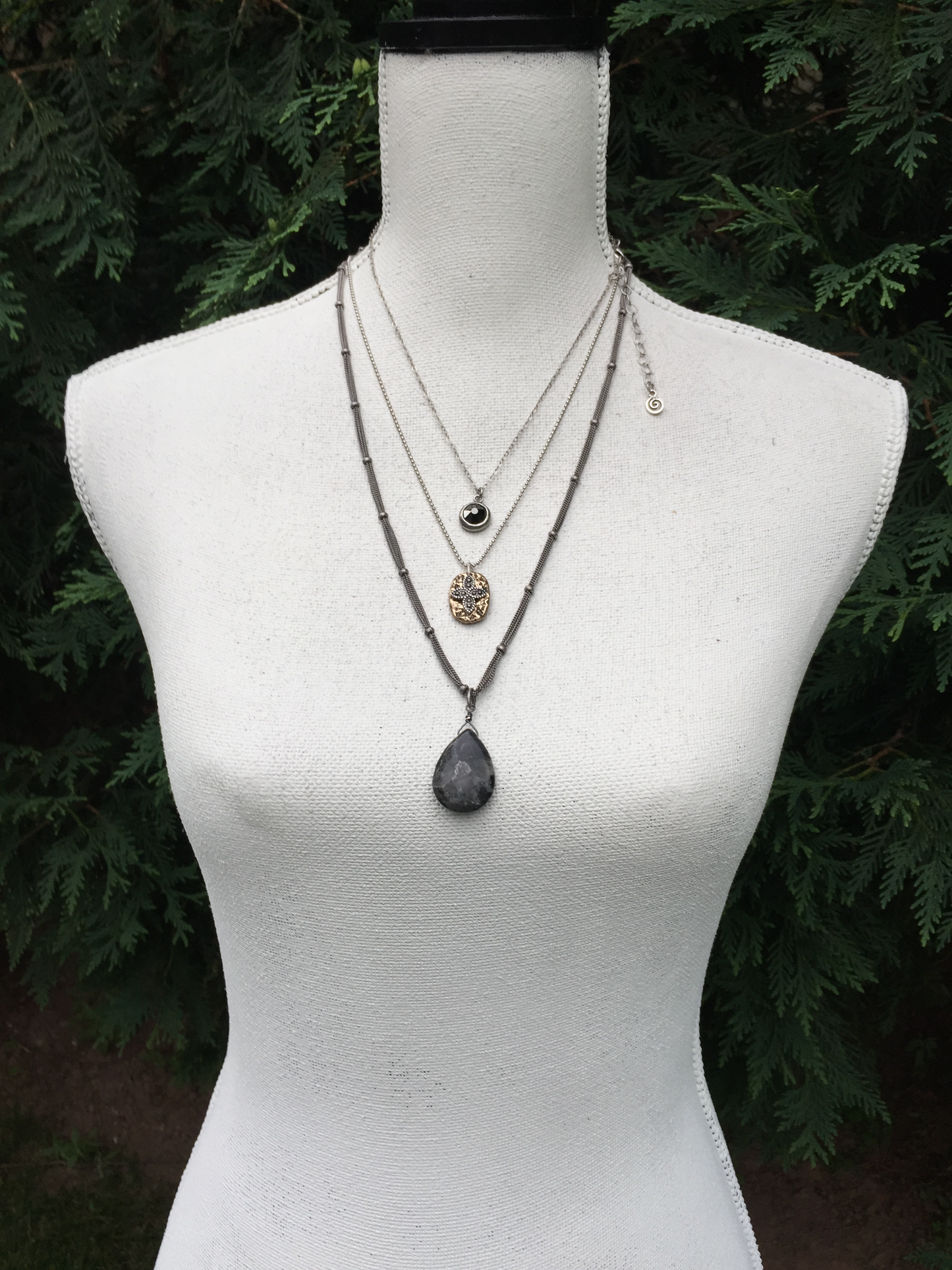 Larvikite Drop Necklace