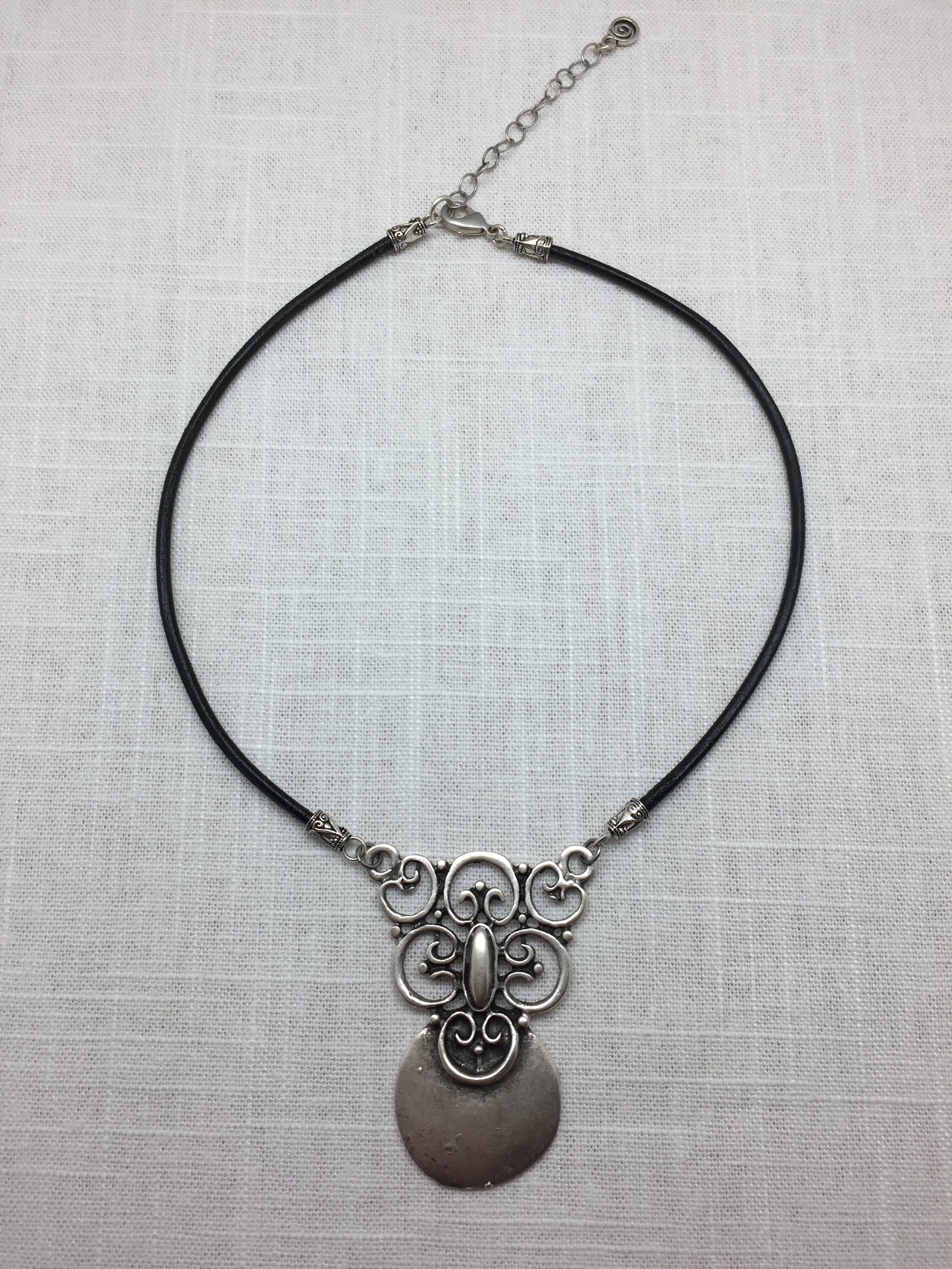 brass pendant necklace