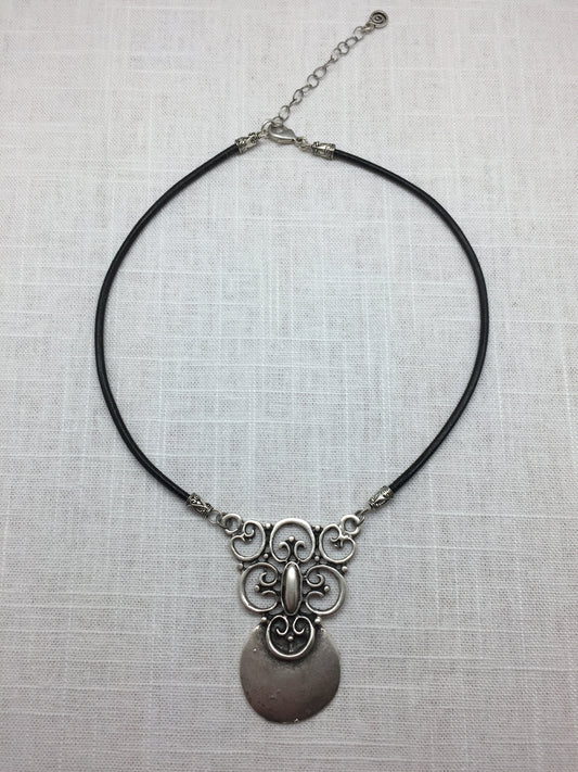 brass pendant necklace