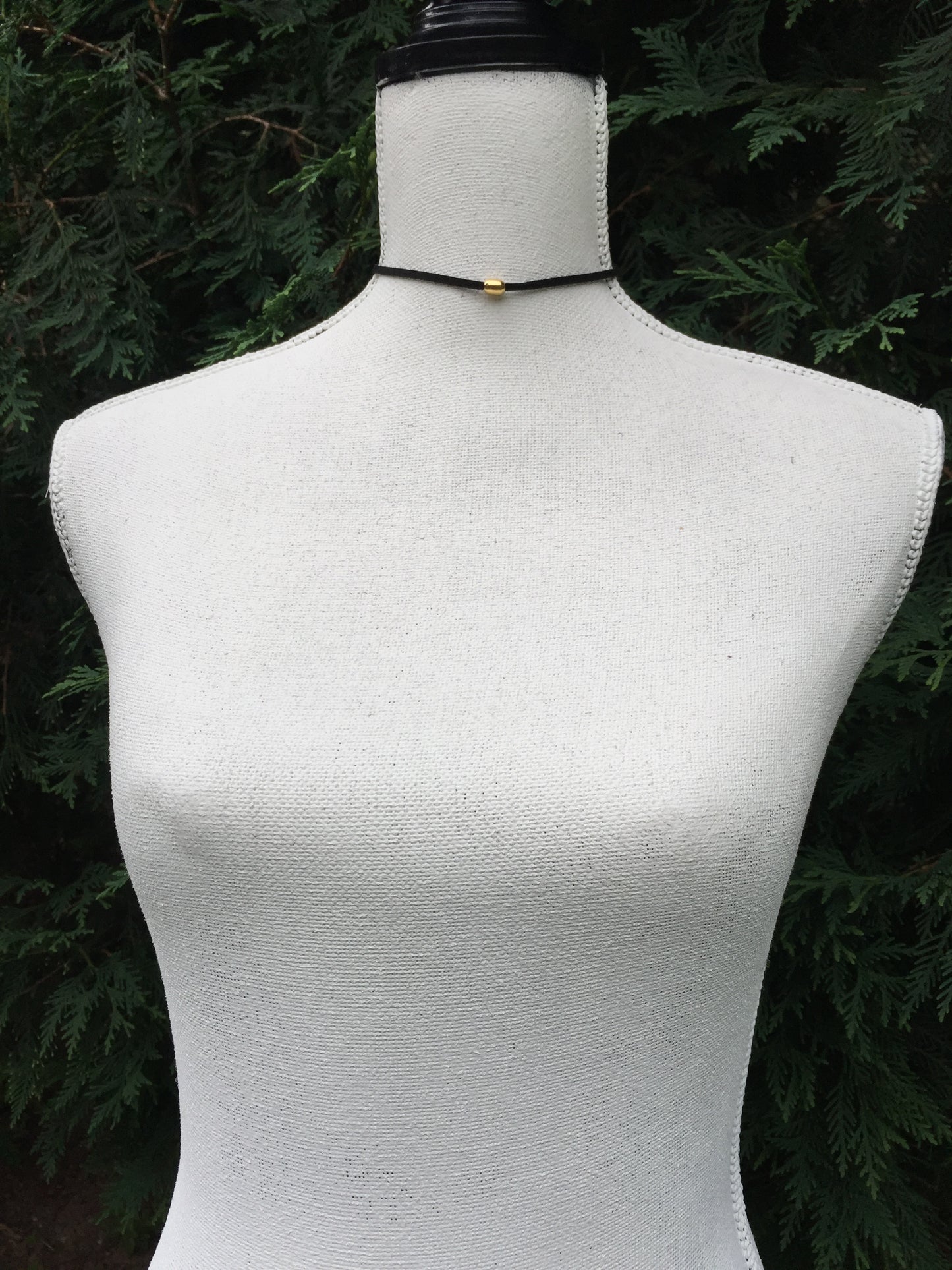 Simple Gold Choker Necklace