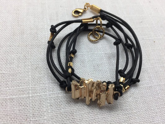 Golden Nugget Wrap Bracelet