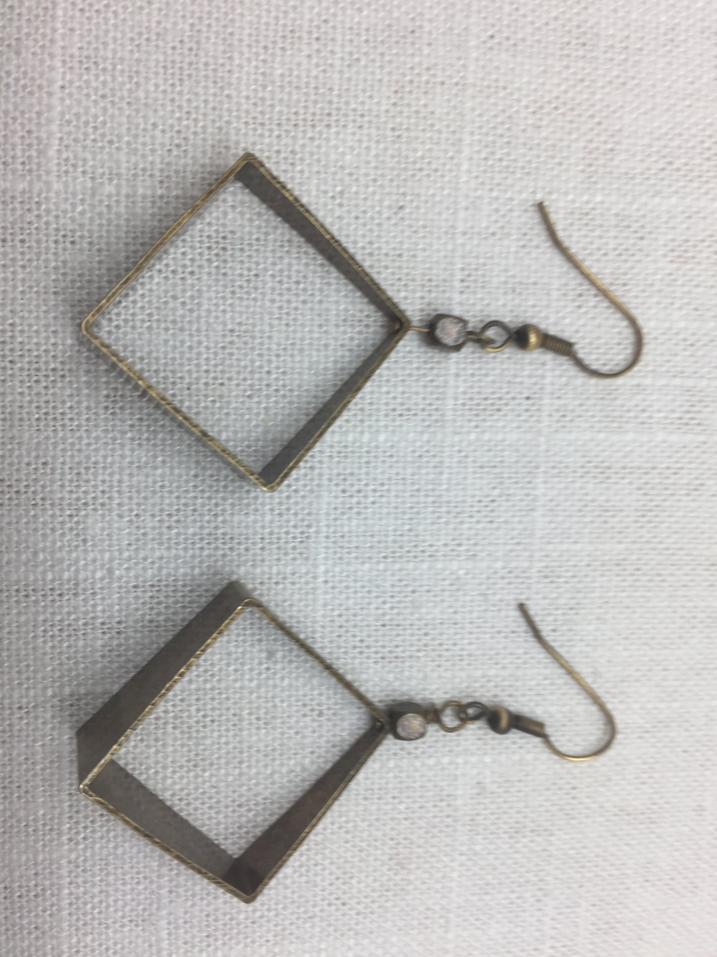 large bronze dangle earrings