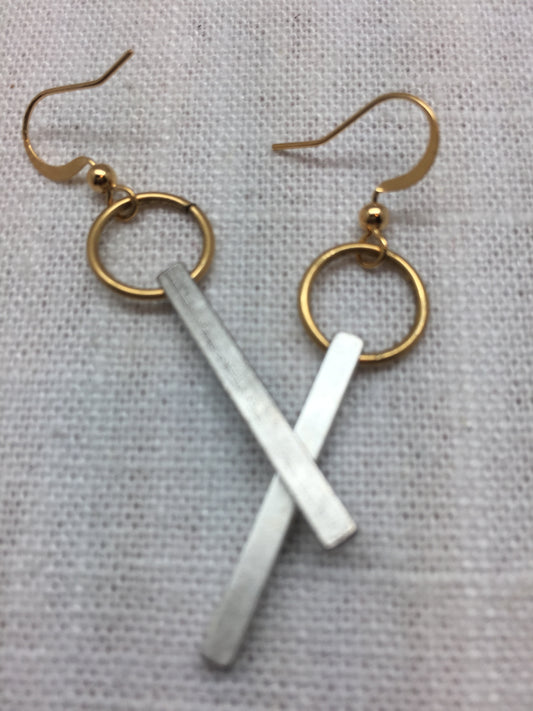 Mixed Metal Earrings