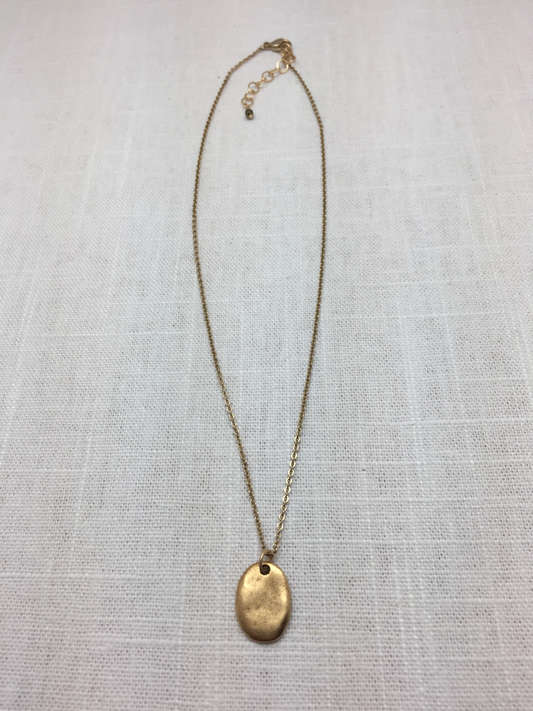 Gold Thumbprint Necklace