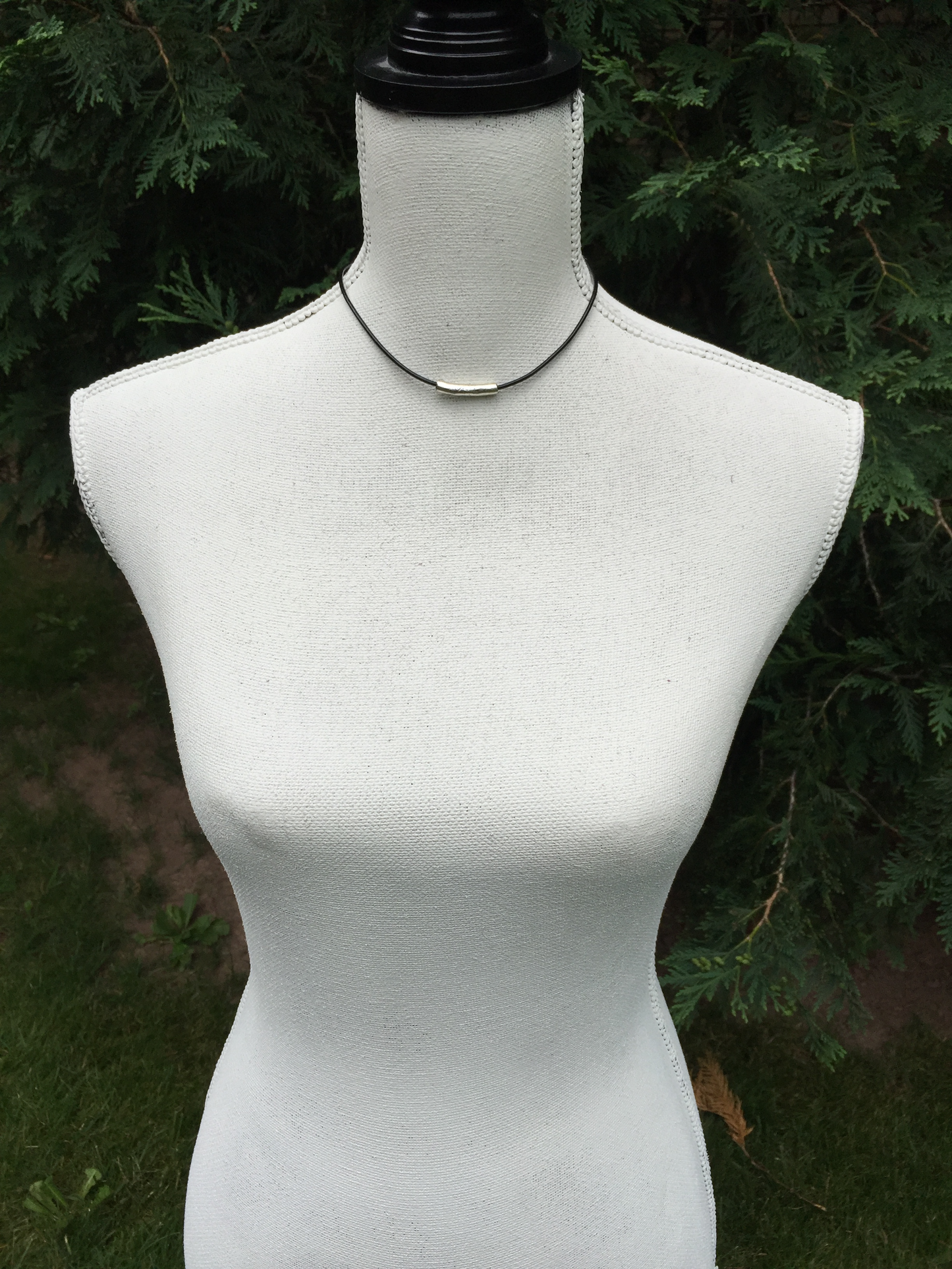 Silver Bar Choker