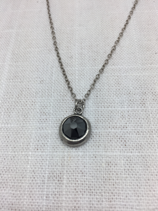 Jet Hematite Necklace