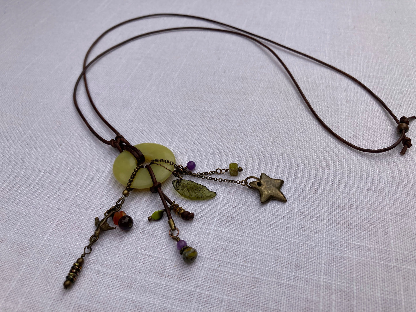 Charmed Lemon Jade Necklace