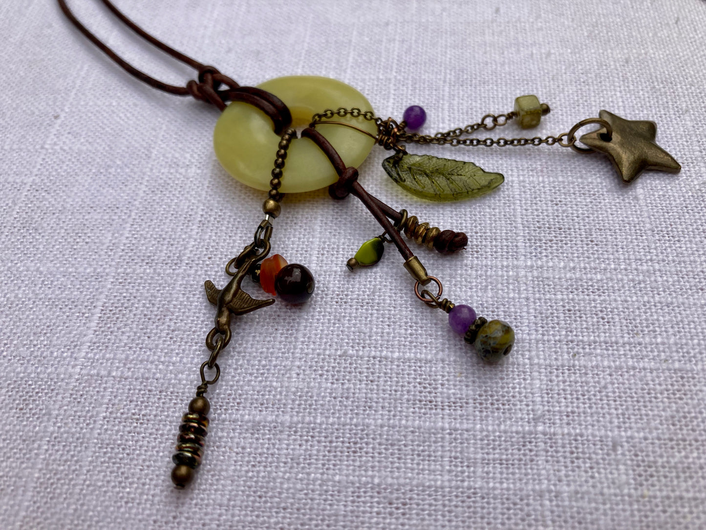 Charmed Lemon Jade Necklace