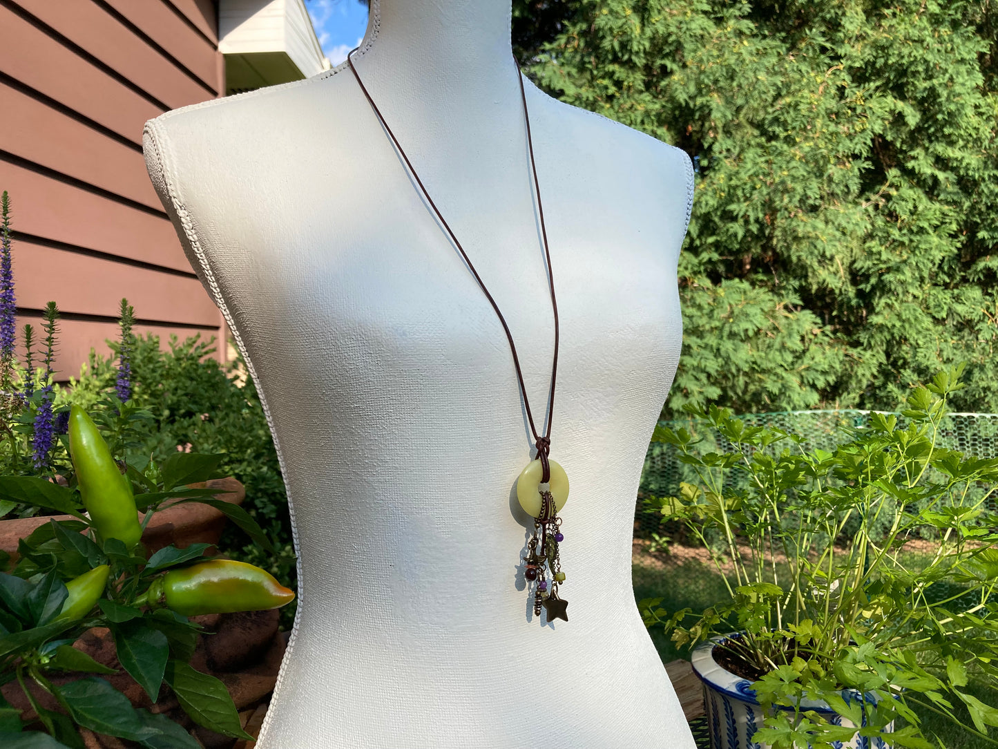 Charmed Lemon Jade Necklace