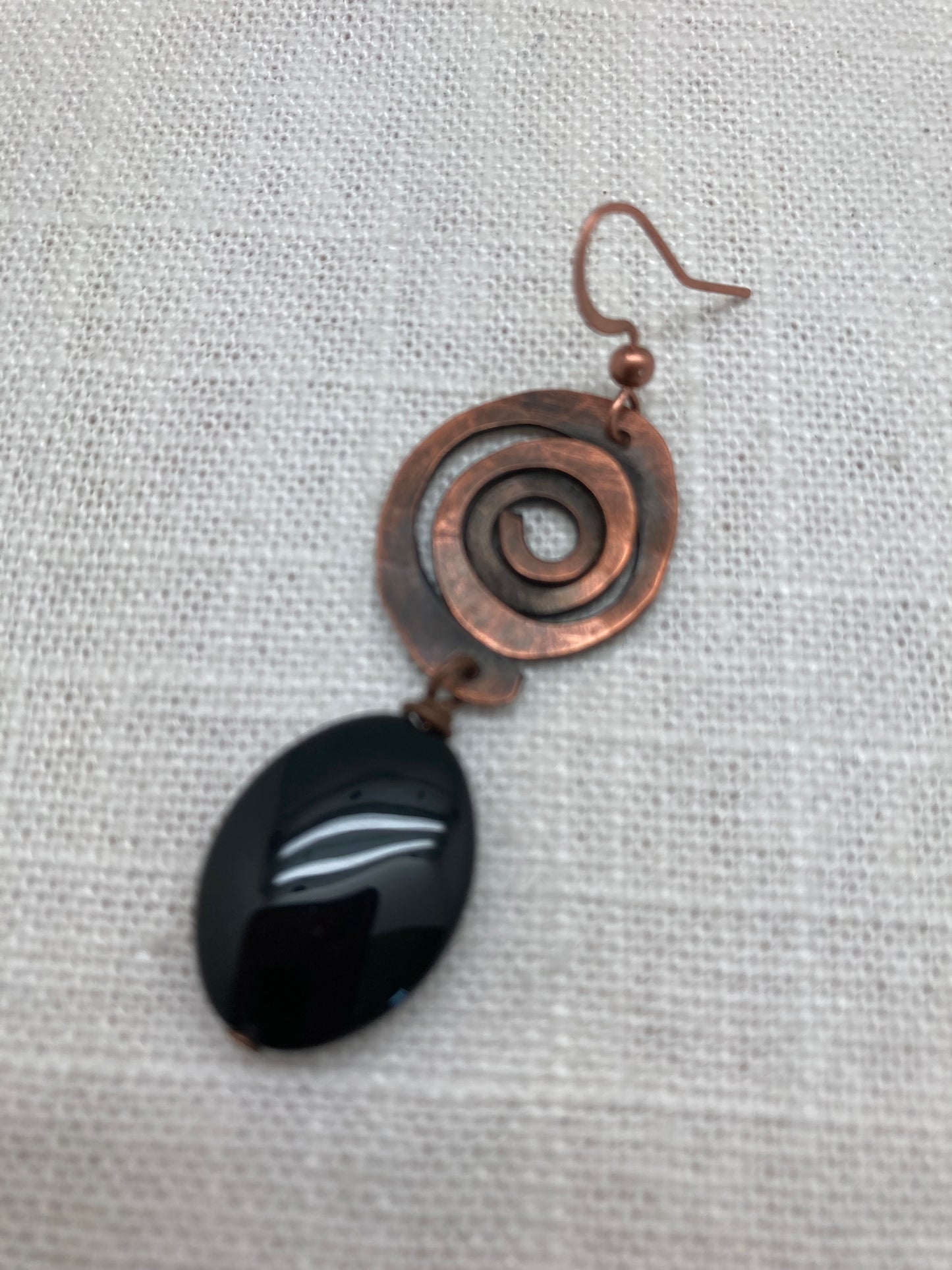 Copper Swirl earrings