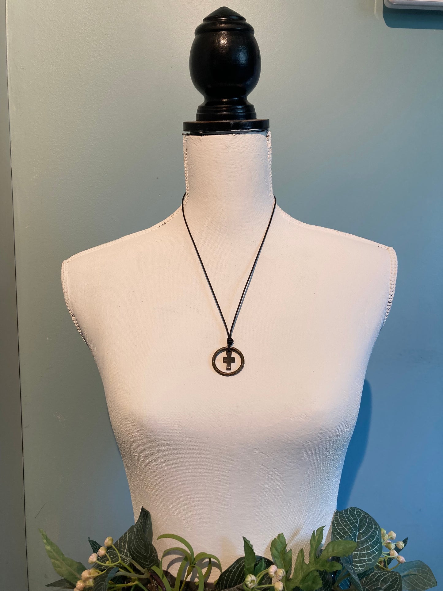 Rusty Cross Necklace