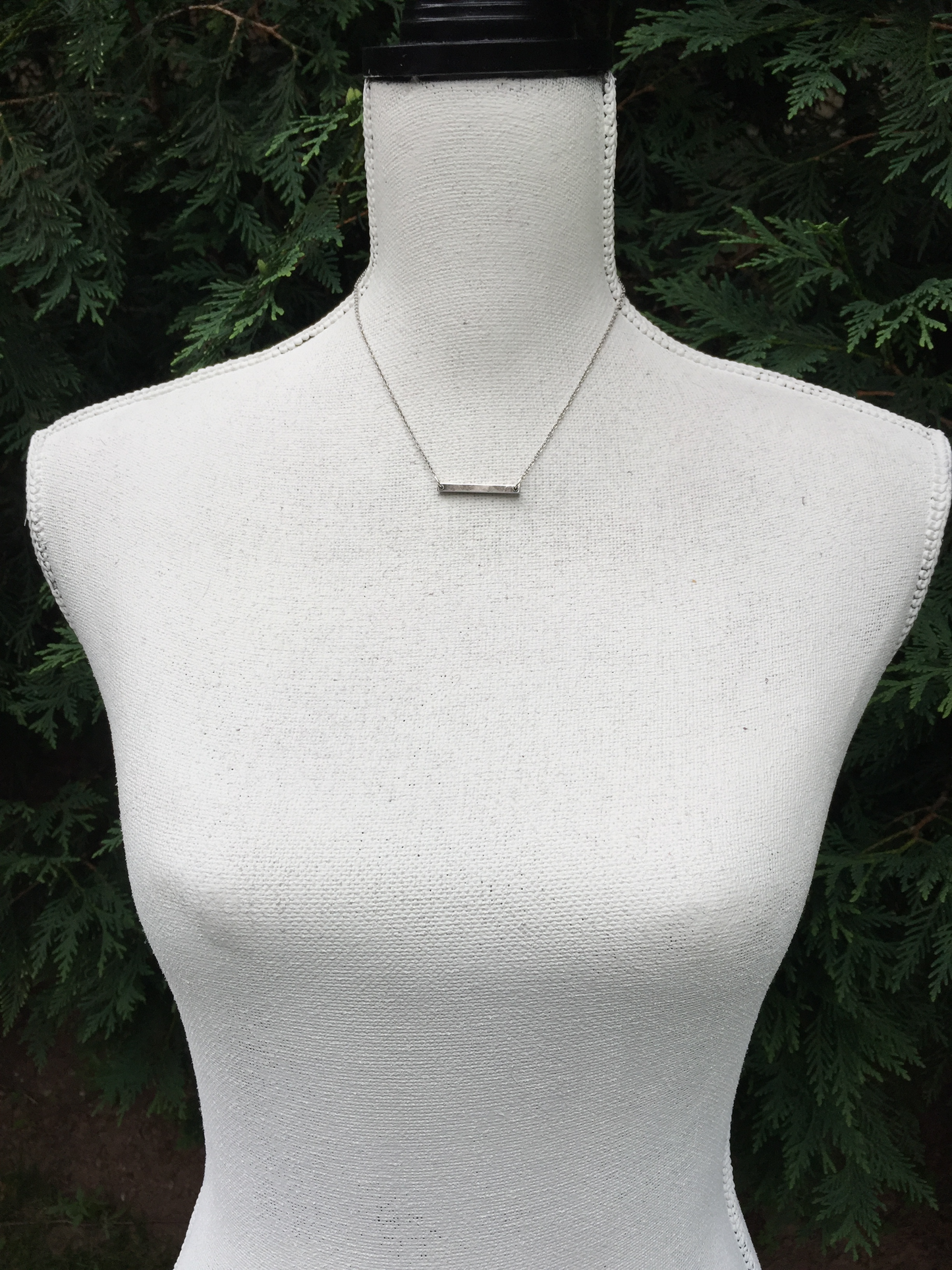 Silver Bar Necklace