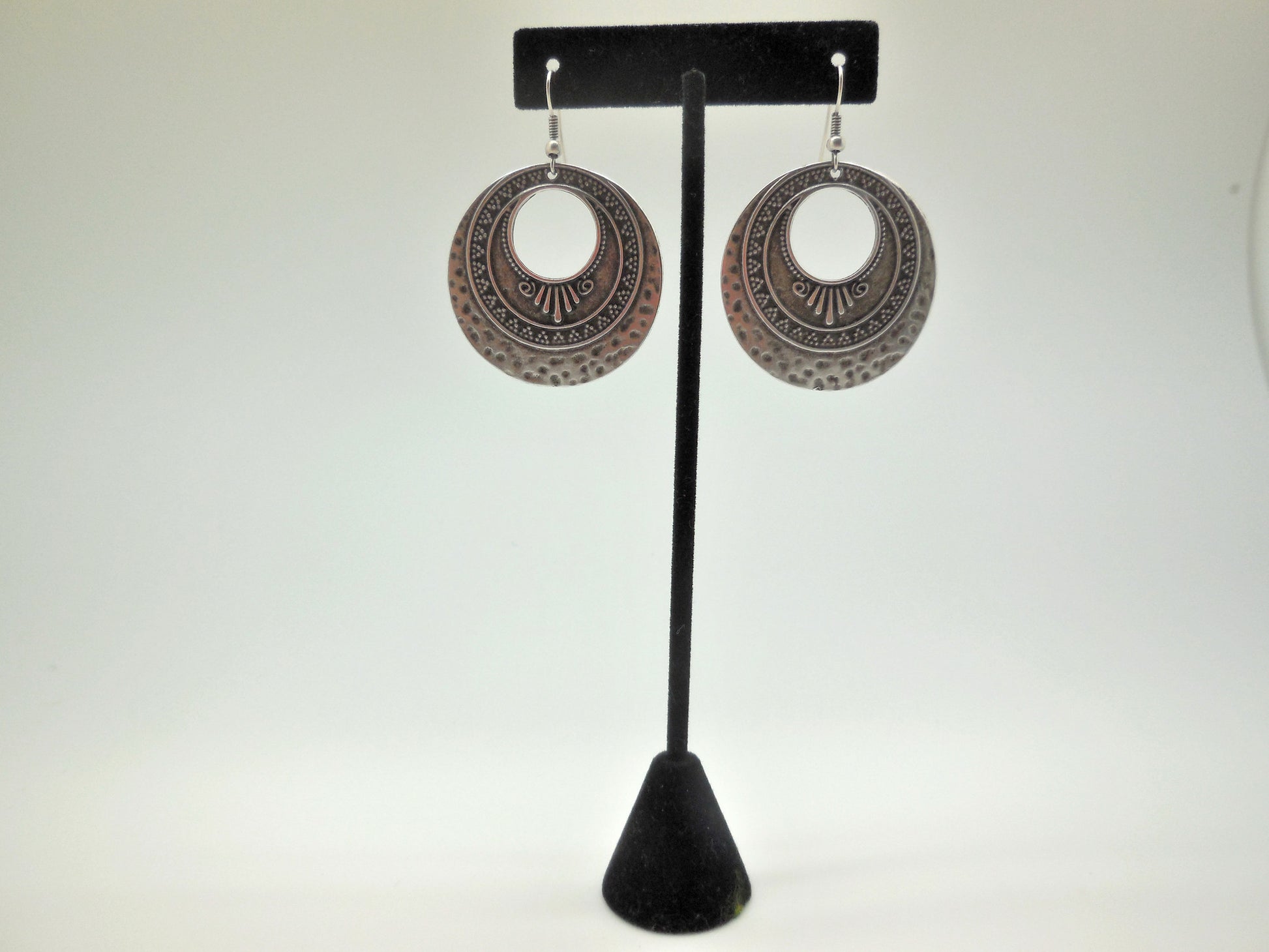 big circle dangle earrings